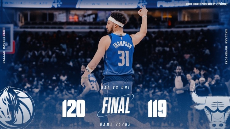 險勝公牛！獨(dú)行俠官方曬贏球海報 克萊成為封面人物